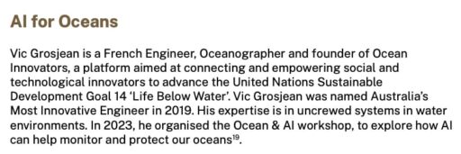 AI Ocean Conservation Vic Grosjean