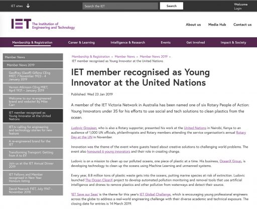 Ludovic-Grosjean-IET-Member-Young-Innovator-United-Nations