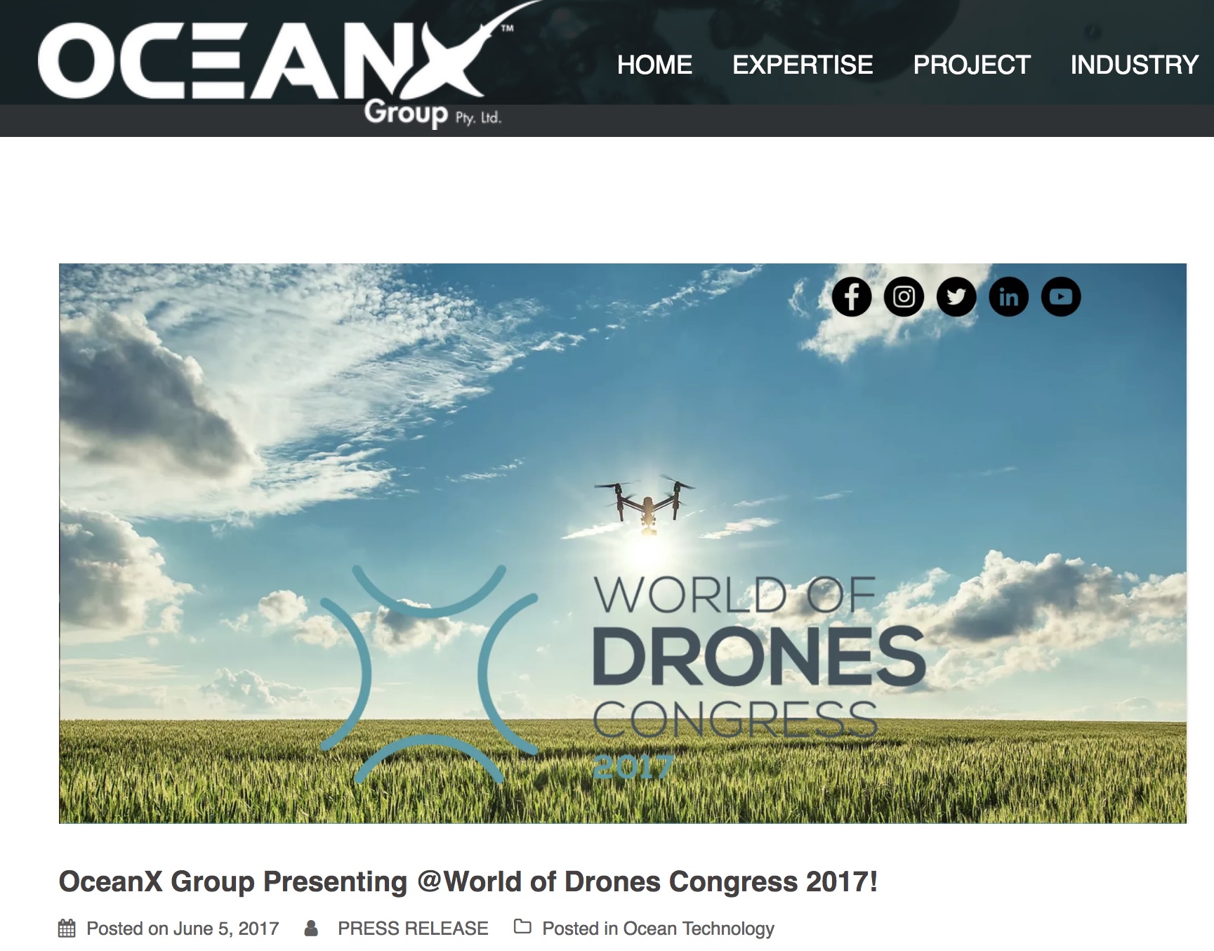 Ludovic Grosjean Successful Abstract Present World of Drones Congress 2017