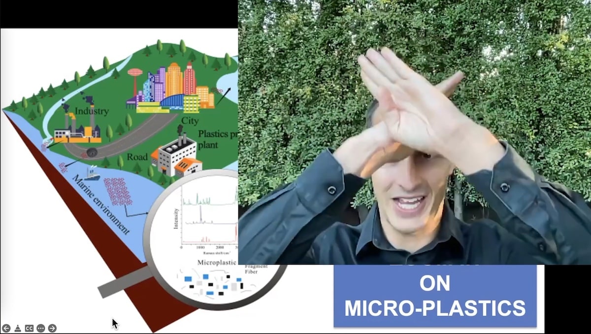 "With Microplastics, you can swim but you can't hide" - Vic Grosjean 2022