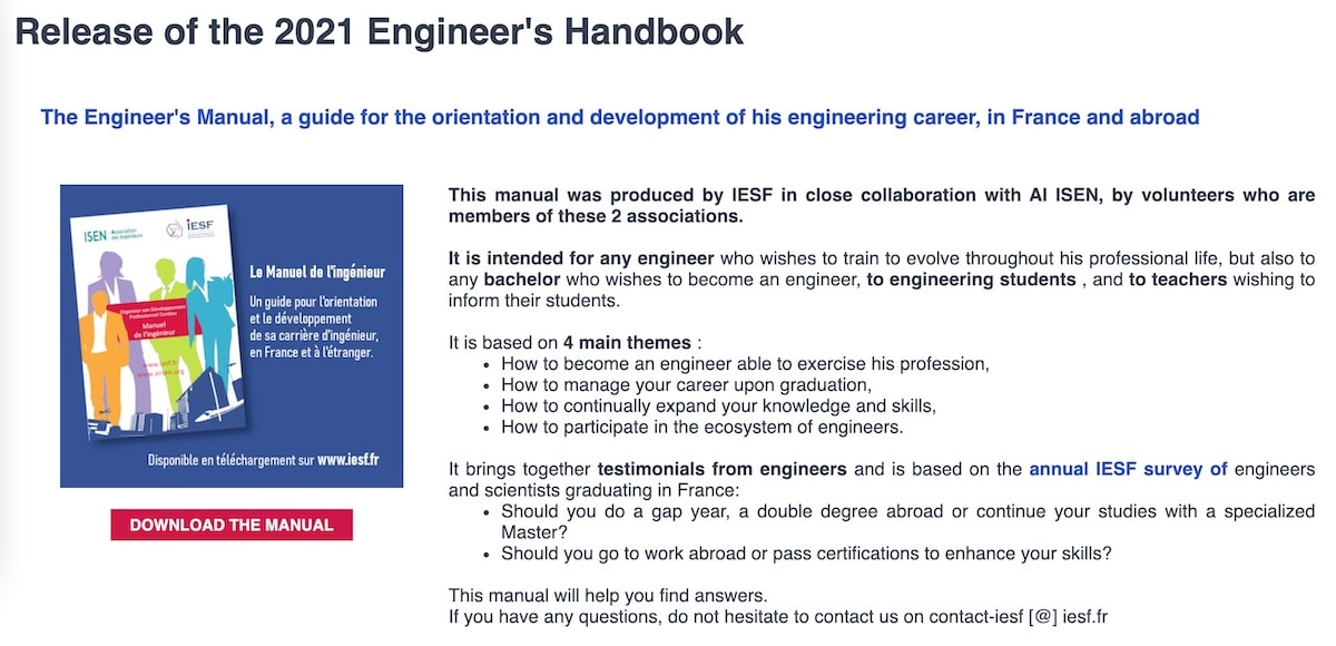 Release of the 2021 Engineer's Handbook