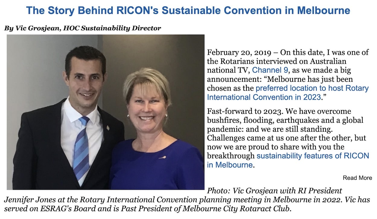 Sustainability at RICON Conventions
